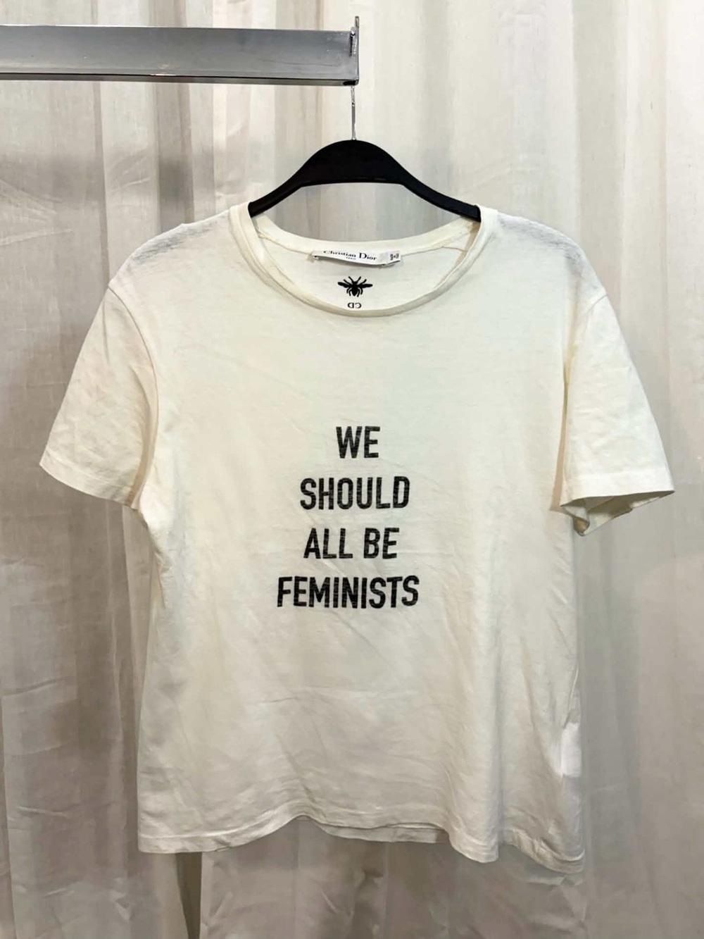 Dior Cream Graphic 'We Should All Be Feminists' Tee